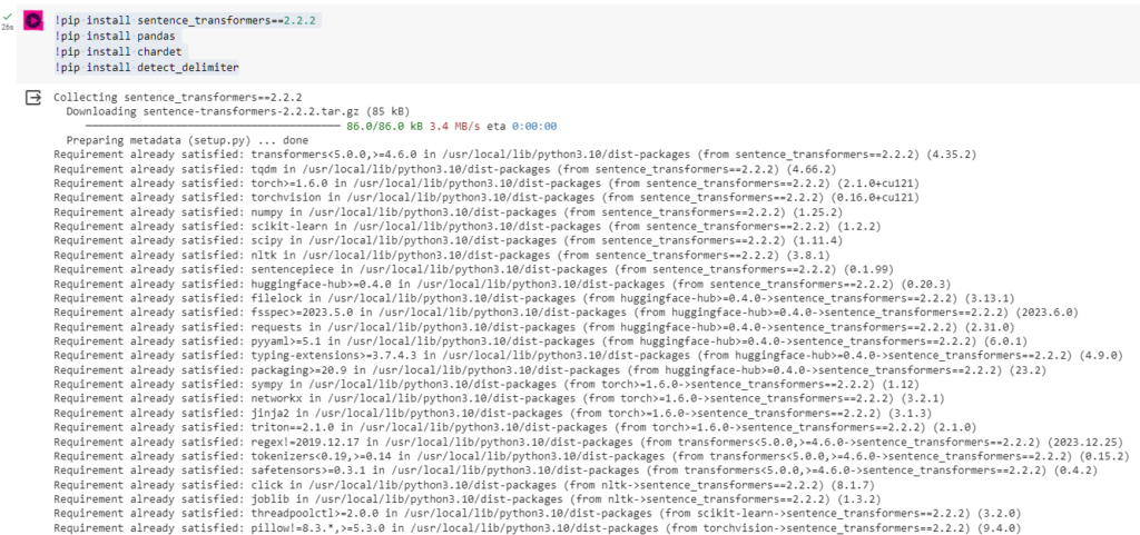 Google Colab — click the play button to run a code block
